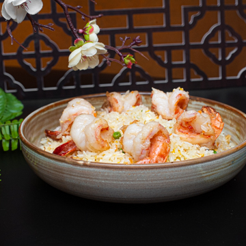 Riz sauté aux scampi